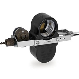 Ceiling Fan Switch ZE-310D Light Socket Pull Chain Switch, Compatible with Hunter Fan, Ceiling Fan Lamp Light, Lamp Holder E95014-Bronze Chain