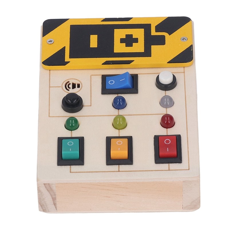 Light Up Sensory Board Noiseless Educational Portable Wooden LED Light