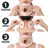 Cervical Collar Neck Brace with Large Throat Opening, Breathable Polymer