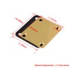 Yibuy Gold 1 Set 64x51mm Neck Plate w/Screw Guitar Square