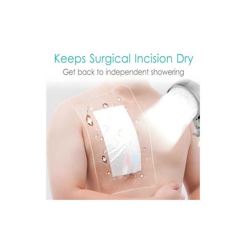 Waterproof Shower Cover Bandages - 14 Pack for Large Wounds