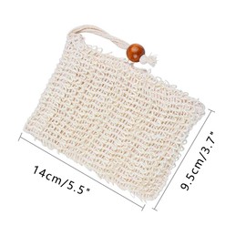 Set of 4 organic soap bags, natural sisal soap bag, soap net, natural soaps bag, soap bag, soap scum, foaming and drying the soap exfoliating, massage