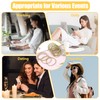 50 Pcs Gold Hair Ties, Shimmer Elastic Small Rubber Gold