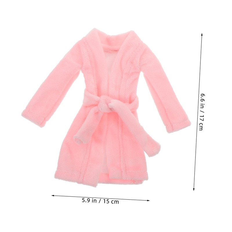 HEMOTON Accessories for Doll Pyjamas Doll Clothes Mini Bathrobe Accessories