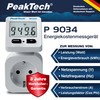 PeakTech 9034 Energy Cost Meter, Current Meter, 0.1 W Resolution