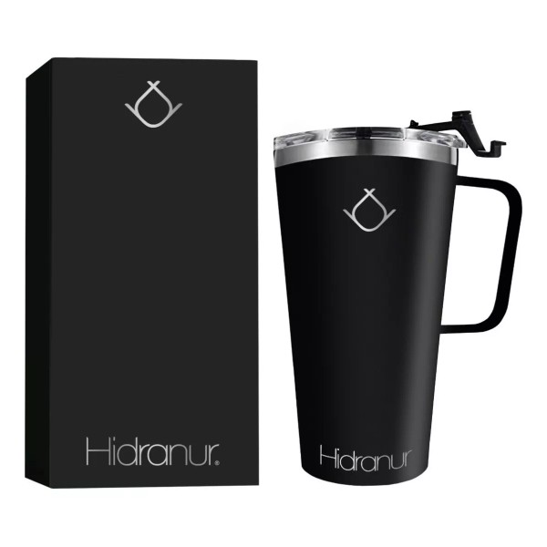 Hidranur Termo Taza Vaso Con Tapa Para Bebida Fría Y