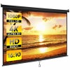 100" Projector Screen Manual Pull-down 16:10 Hd Projection Screen Office