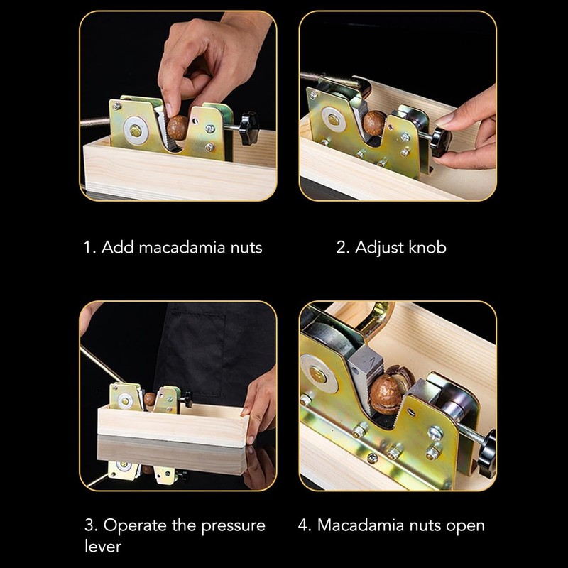 Abridor de Cascanueces, Pinzas para Cascanueces de Acero Inoxidable, Duraderas