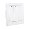 Wall Smart Light Switch Push Button Zero Fire 3 Gang