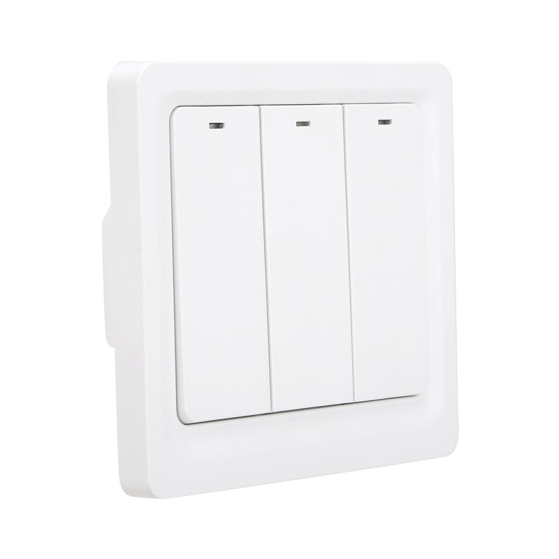 Wall Smart Light Switch Push Button Zero Fire 3 Gang