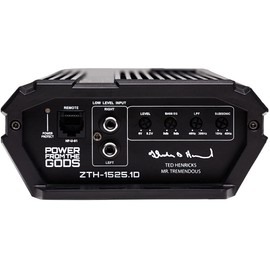 Hifonics ZTH-1525.1D Zeus Theta Compact Mono Channel Car Audio Amplifier (Silver) – Class D Amp, 1500-Watt Built-in Bass Control, Bass Remote Included with 3 Gravity Phone Holder Bundle