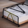 Napkin Holder for Tables, Flat Serviette Holder with Weighted Arm