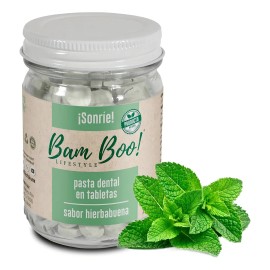 Frasco Pasta Dental Sólid Hierbabuena 75g Bam Boo! Lifestyle