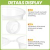 [100 PACK - 2 oz] Round Food Container Pots with
