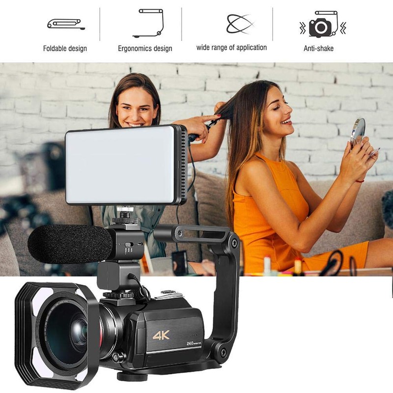 Hakeeta Camera Stabilizer U-Grip Handle Bracket Anti-shake 1/4 Screw Handheld