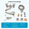 gotonovo Wall Mount Clawfoot Bathtub Faucet with HandHeld Spray and