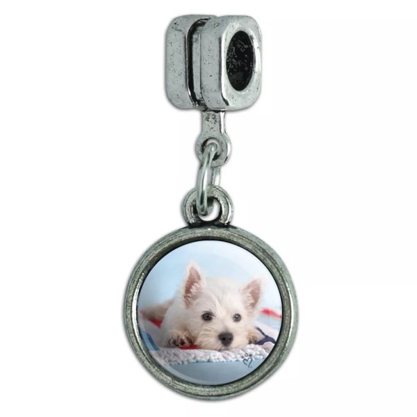 Unbranded West Highland Terrier Westie with Towel Euro Style Bracelet