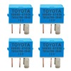 4X 90080-87026 90987-02027 AC Relay 12VDC 4Pins Compatible with Toyota