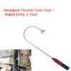 Tebbomp Locksmith Bypass Deadbolt Thumbturn Tool for Opening and Prying