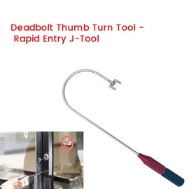 Tebbomp Locksmith Bypass Deadbolt Thumbturn Tool for Opening and Prying Doors Store Vehicle Glass Door Locks Emergency Unlocking