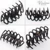 Parcelona French Denetelle Black 3 1/2" Hair Claw Clips Secure