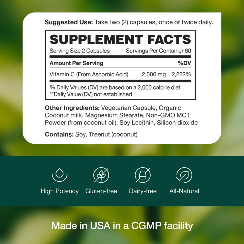 Fresh Nutrition Vitamina C Liposomal 2000mg 120 Cpsulas