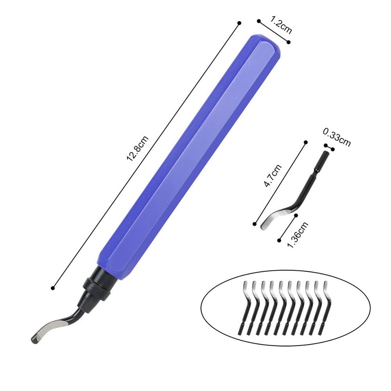 flintronic Universal deburring tool, metal handle, hand deburring tool with
