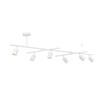 Globe Electric West 64" 6-Light Track Lighting, Matte White, Center