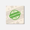 Unbranded Asuncion Grunge Travel 4'' X 4'' Square Wooden Coaster
