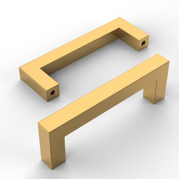 Amerdeco Furniture Handles Stainless Steel Gold Cabinet Handles Kitchen Handles