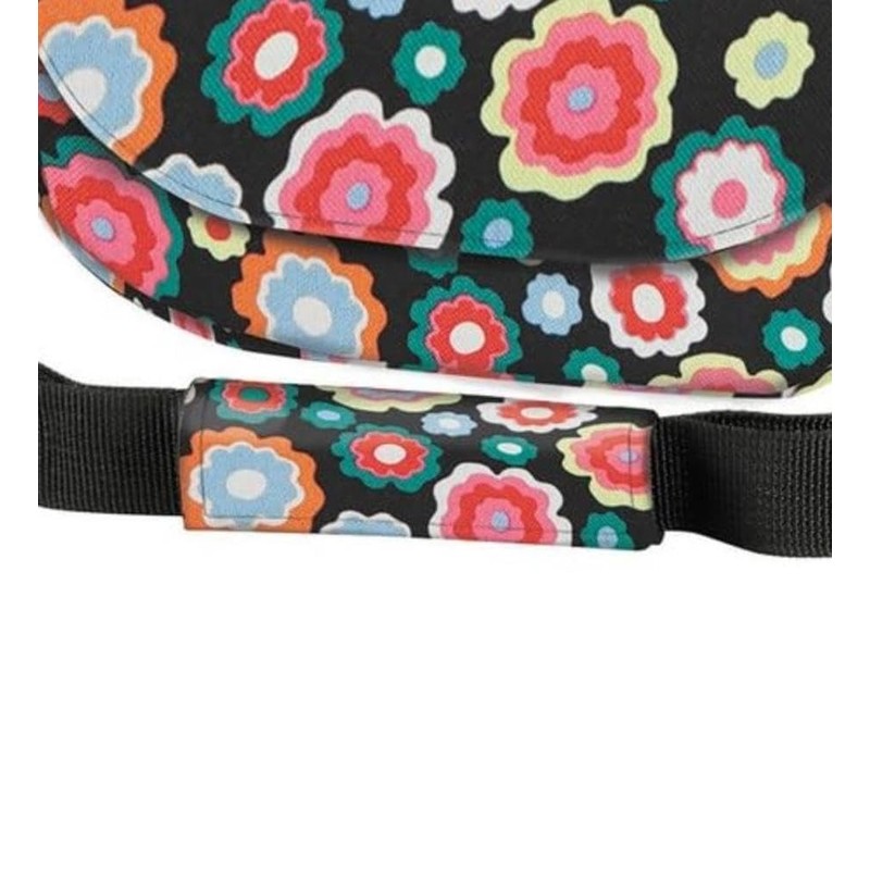 Klickfix Unisex Adult Funbag Handlebar Bag, Happy Flowers, 4 Litres