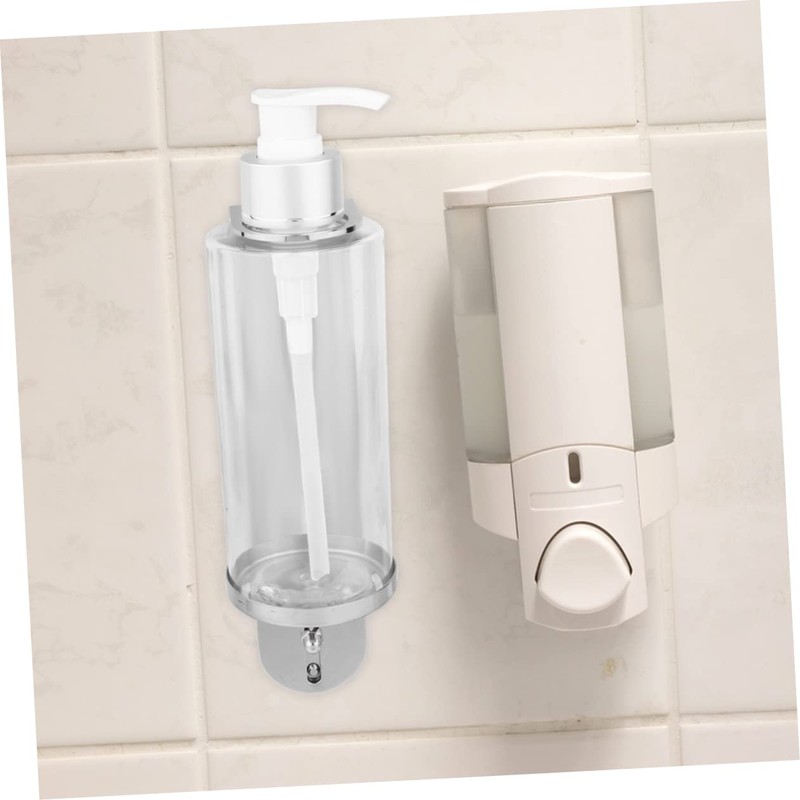 iplusmile Wall Mounted Bathroom Soap Dispenser Holder Single Compartment Silver