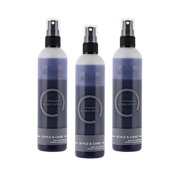 Anti Gelbstich Silber Spray für blondes und graues Haar (3x