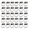 30Pcs Hose Clamps German Style Adjustable 304 Stainless Steel Fuel
