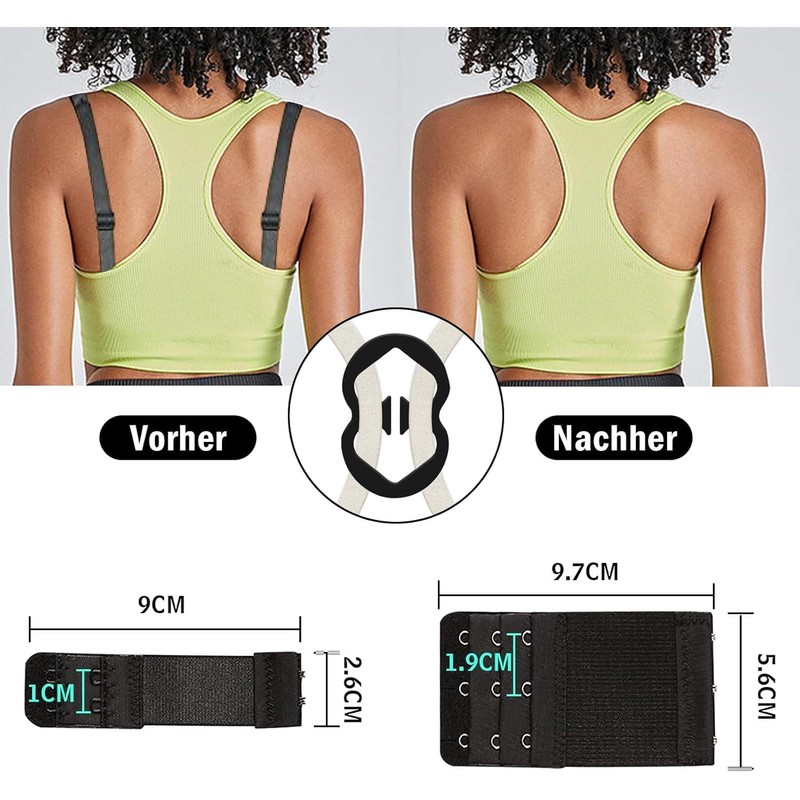 20 Piezas Extensor de Brasier para Mujer, Tirantes para Brasier