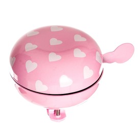 Sport Direct Bike Bell Oversize Large Pink Hearts 80 mm
