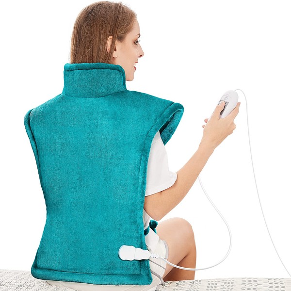 Heizkissen für Rücken Schulter Nacken 60x85cm Wärmekissen mit Abschaltautomatik, Schnelle