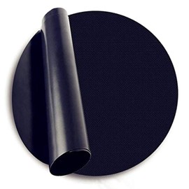 Lobwerk BBQ Grill Mats with Non-Stick Teflon Coating for Barbecue Gas Barbecue Charcoal Food Compliant (32 cm Diameter Round x 1)