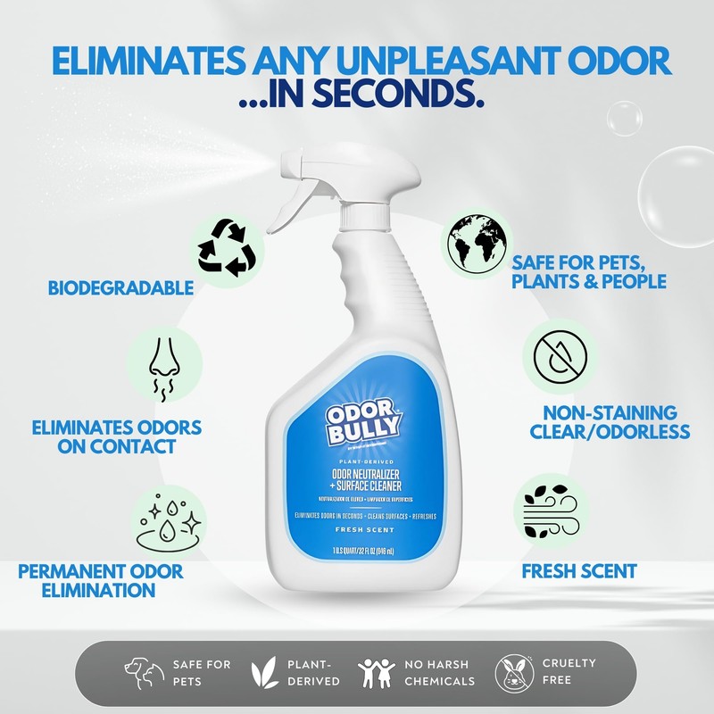 Whip-It Odor Bully Instant Odor Neutralizer Spray - Stain Remover