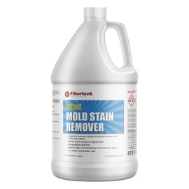 Fiberlock Instant Mold Stain Remover, 1 Gallon, Cleans Deeply Embedded Stains in Minutes, Cleans Up To 500 SqFt, Designed for Wood & Concrete Substrates