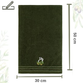 damaloo Pack of 3 Small Guest Towels 30 x 50 cm - Small Towels Guest Toilet - Cotton Face Towels - Face Towel Set Small - Guest Towels 50 x 30 cm - Fluffy Hand Towels