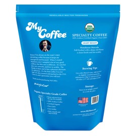 Whole Bean MyCoffee - Organic, Specialty Grade, 100% Arabica, Non-GMO Coffee [Light Roast, 2LB Bag]