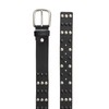 Redbridge Men's Genuine Leather Belt with Rivets, black