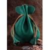 Battle-Merchant Leather Bag Money Cat Purse Made of Suede Viking