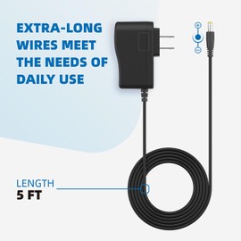 5V 1.2A Power Adapter for Yealink T53W T43U, VoIP Phone Replacement