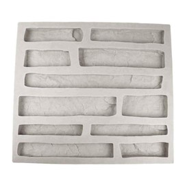 Veneer Stone Rubber Mold for Concrete or Plaster, Cliff Stone Flats, 22.75x20.5, Version 3, Recycled Material