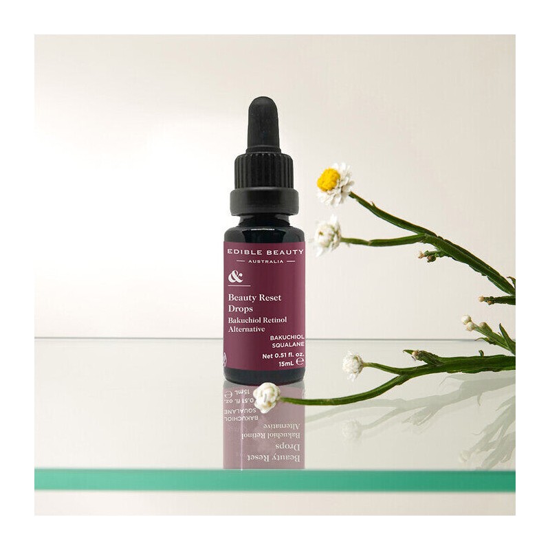 Edible Beauty Beauty Reset Drops - Bakuchiol Retinol Alternative, 15ml