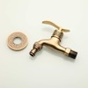 Antique Brass Bathroom Washing Machine Wall Mounted Tap with Handle