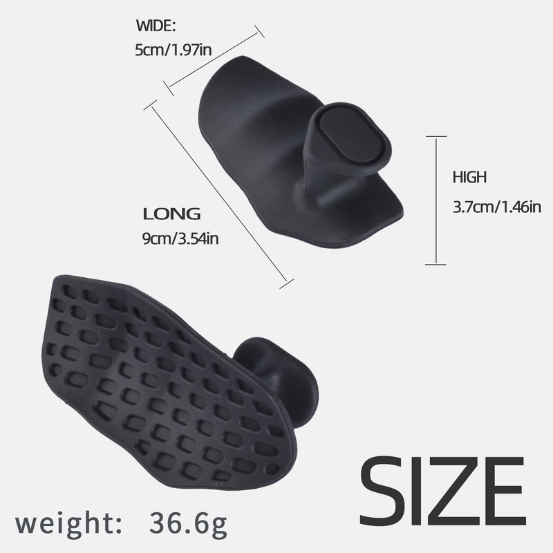 2 Pairs Weight Lifting Grips (Black + Gray) | Premium