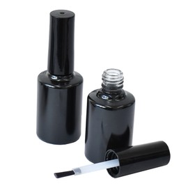 MYmama Outlet Blackout Empty Bottle with Brush Refill Container, Set of 2, Resin Nail (0.5 fl oz (15 ml) Container [2027-2])